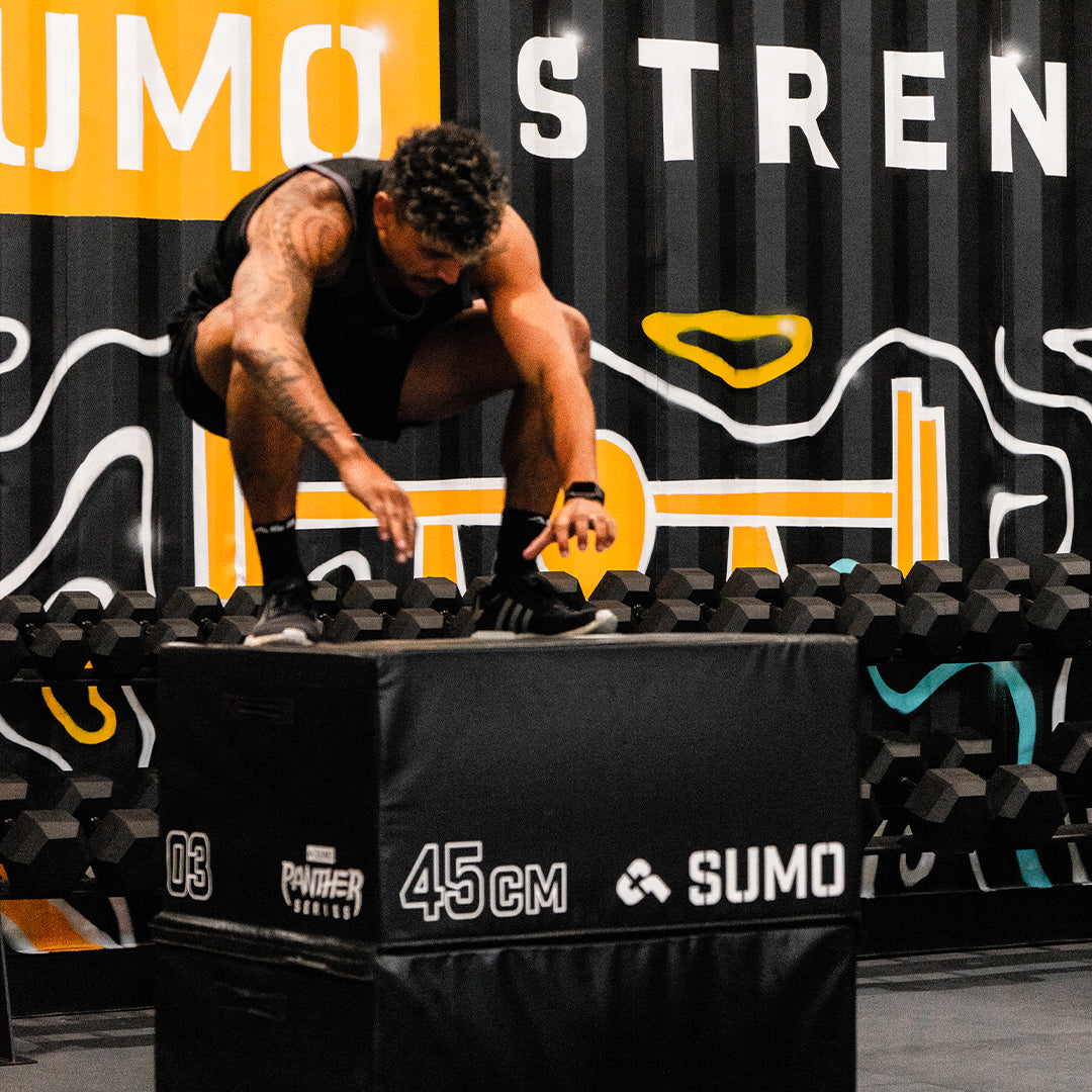 plyo box in use