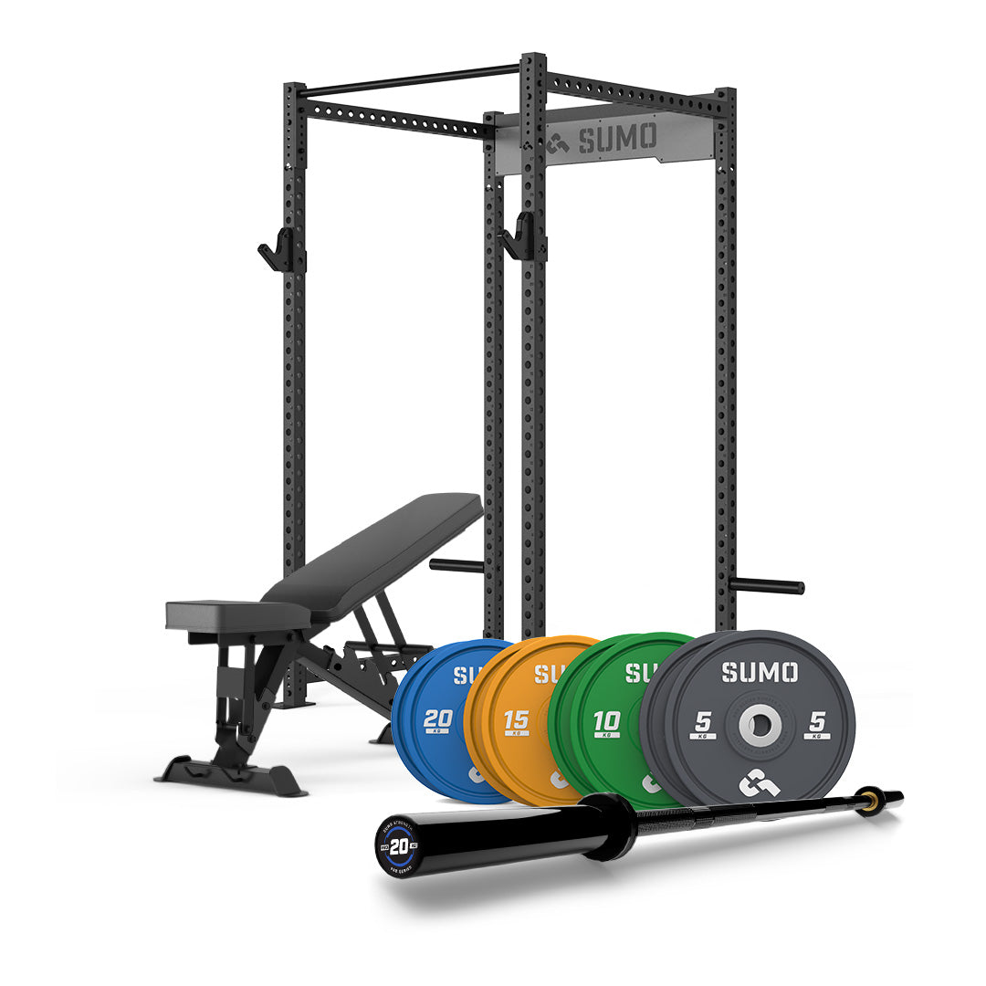 Evolve Pro Power Rack Bench Package – Sumo Strength