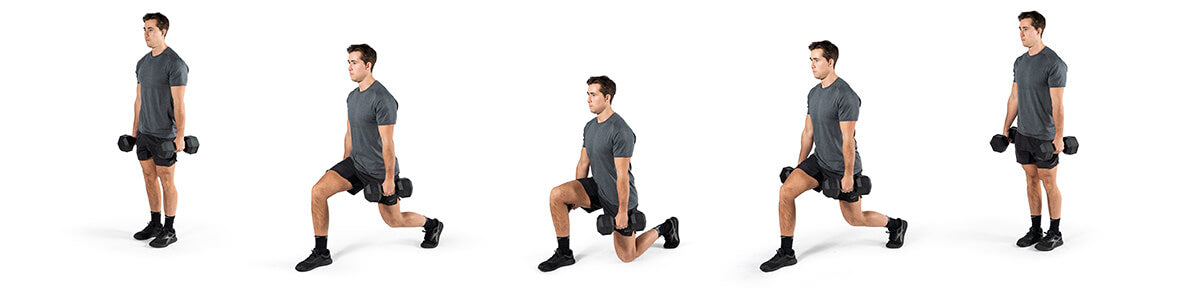 Dumbbell Lunge Exercise