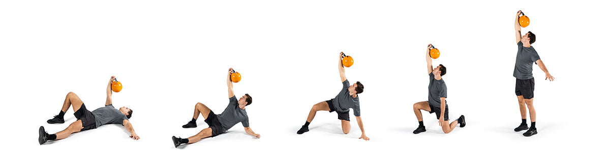 Kettlebell Turkish Get Up Exercise