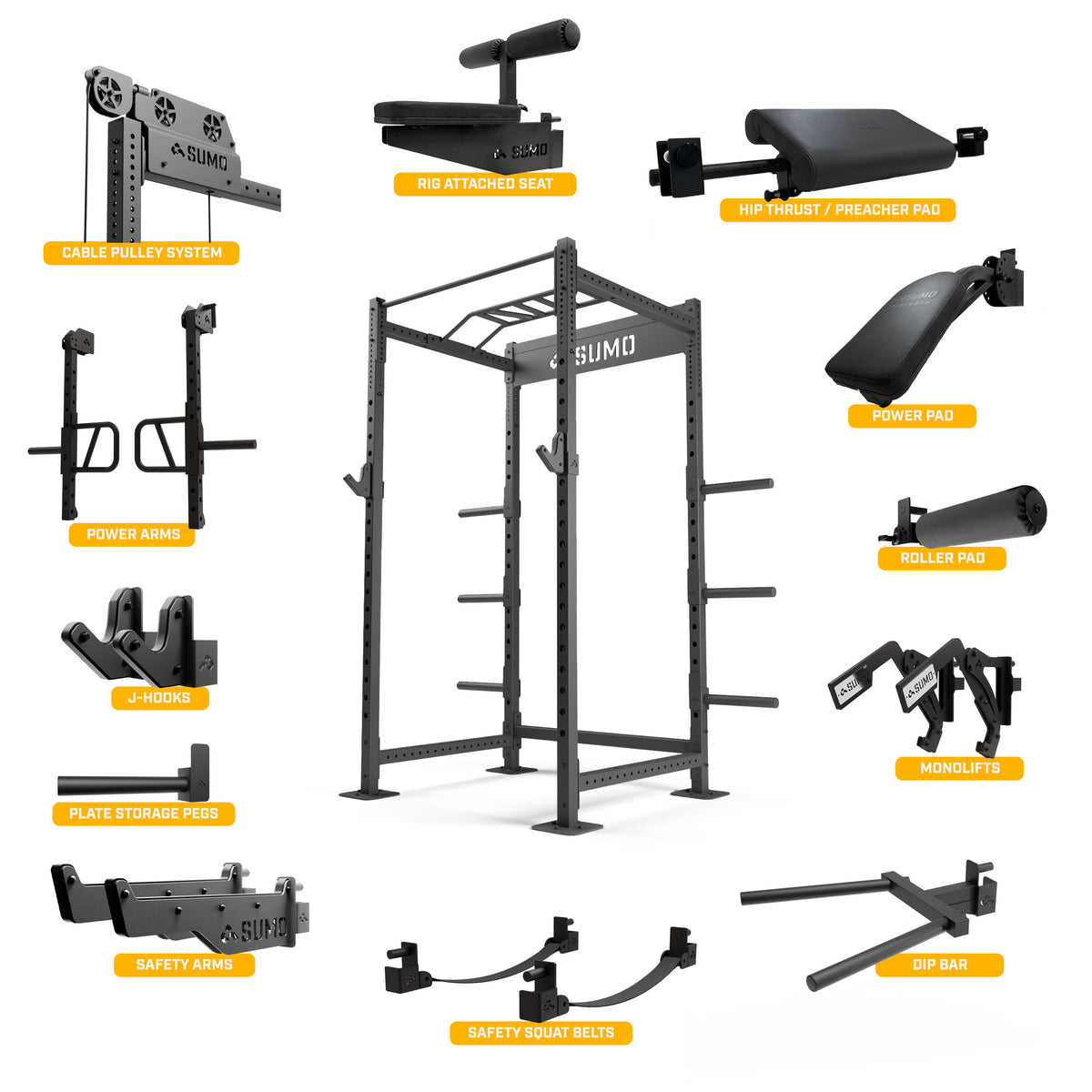 Power Rack Extension Power Rack Extension Kit – Sumo Strength