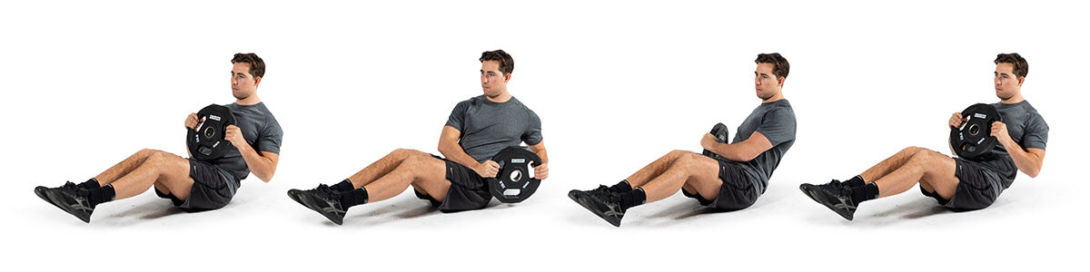 Weight Plate Russian Twist Exercise