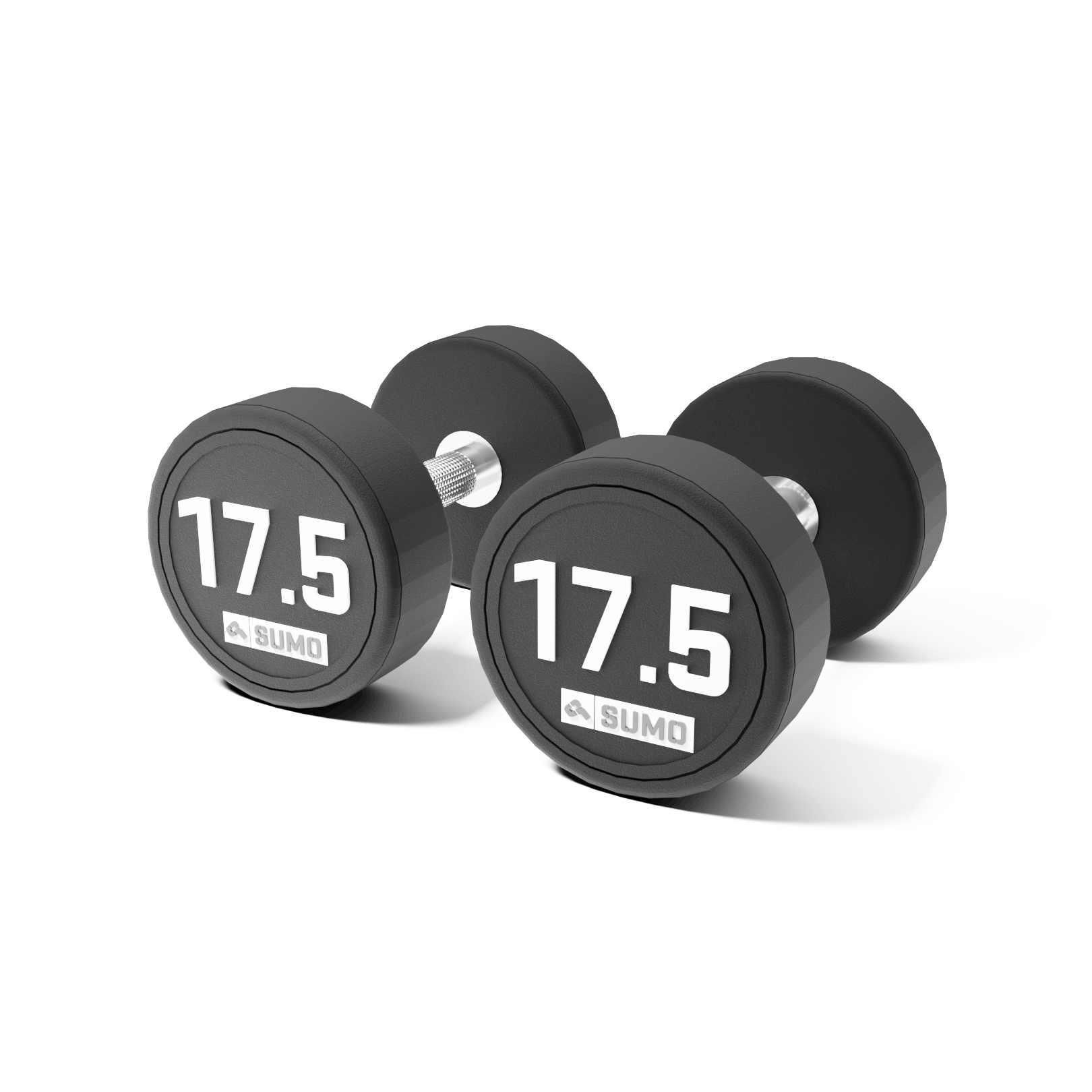 17.5kg Commercial PU Dumbbell Pair