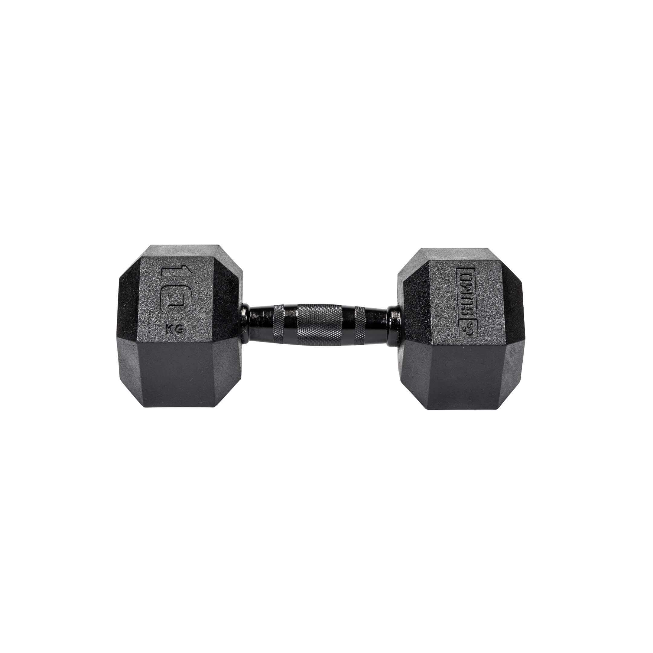 10kg Black Hex Dumbbell