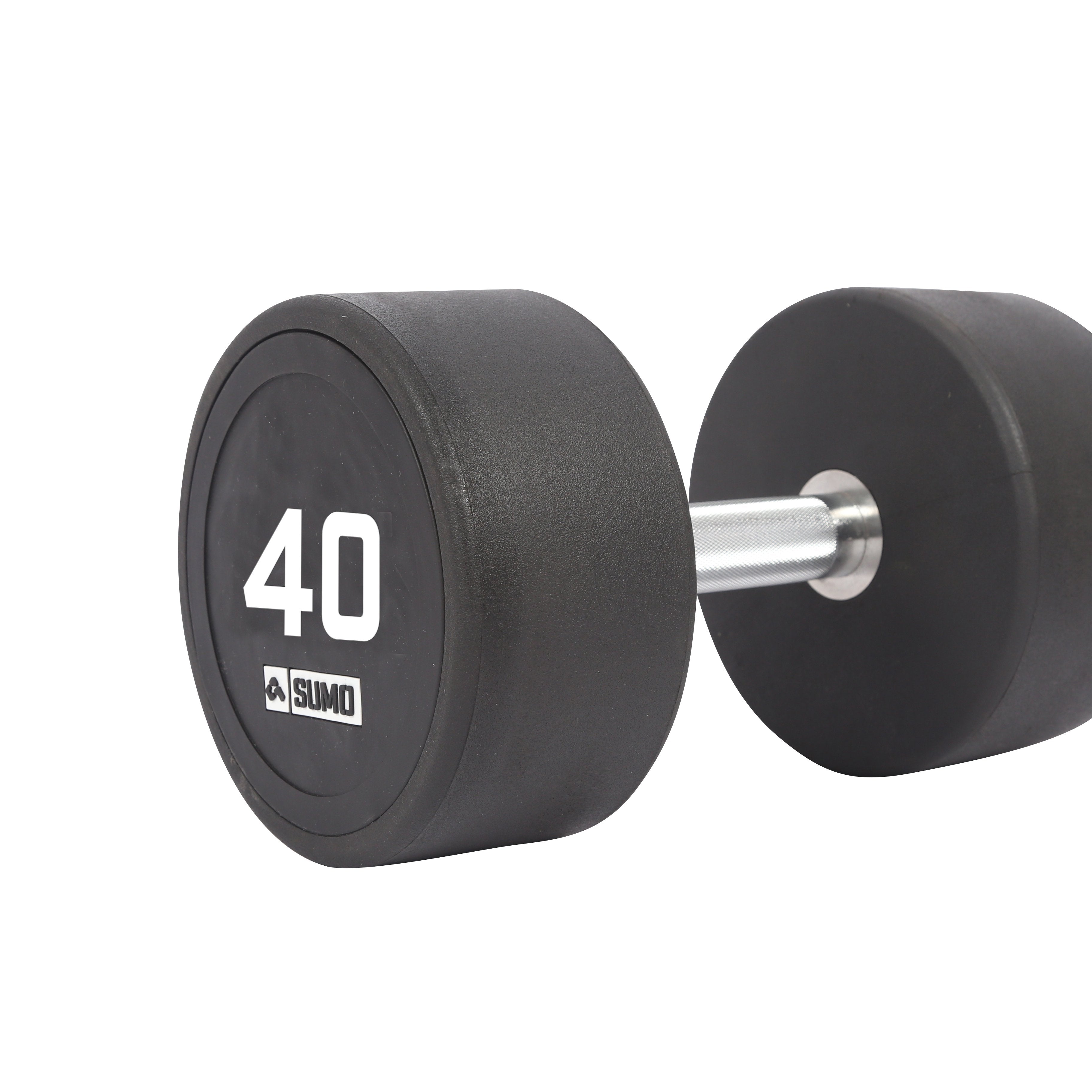40kg Commercial PU Dumbbell (angled view)