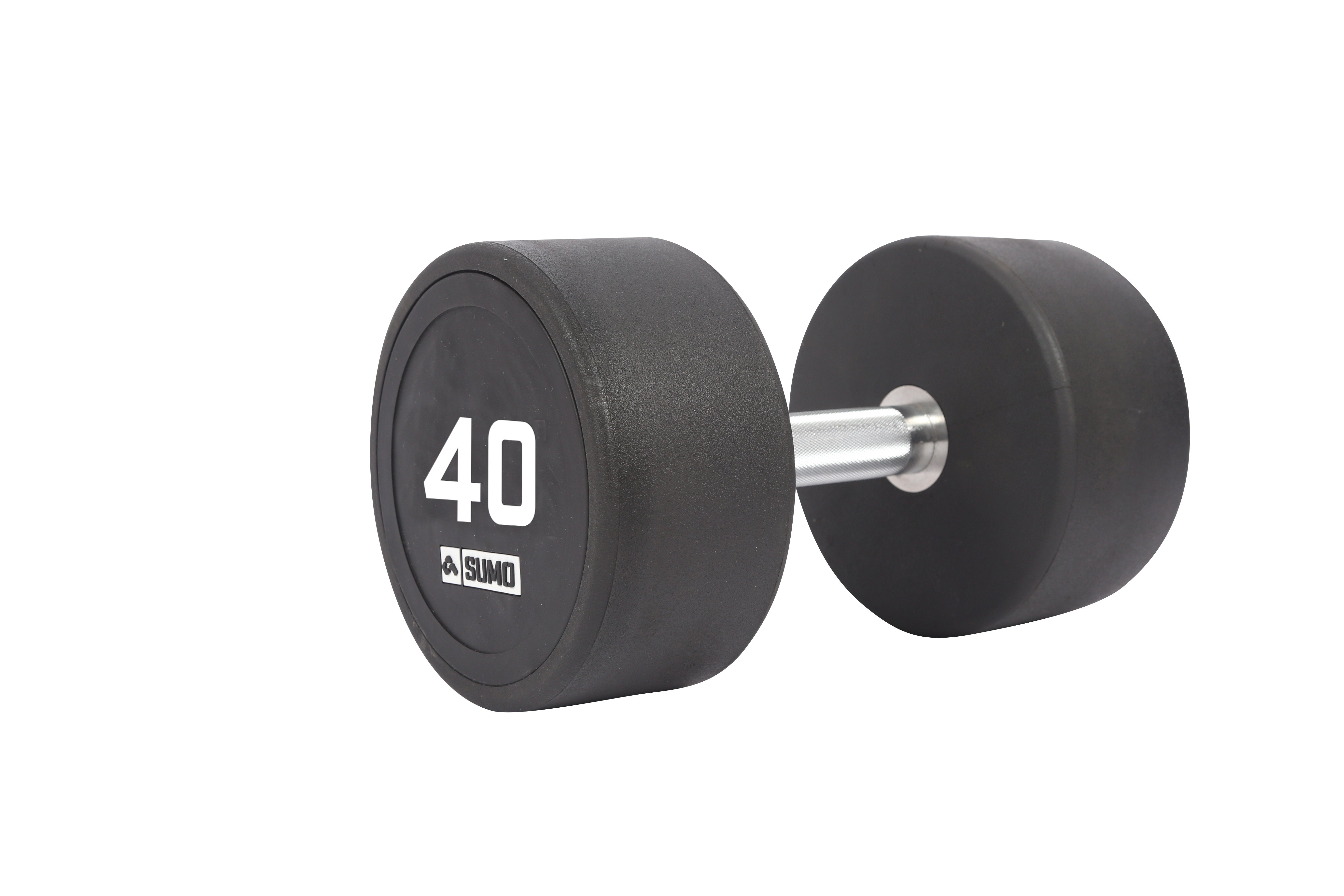 40kg Commercial PU Dumbbell (angled view)