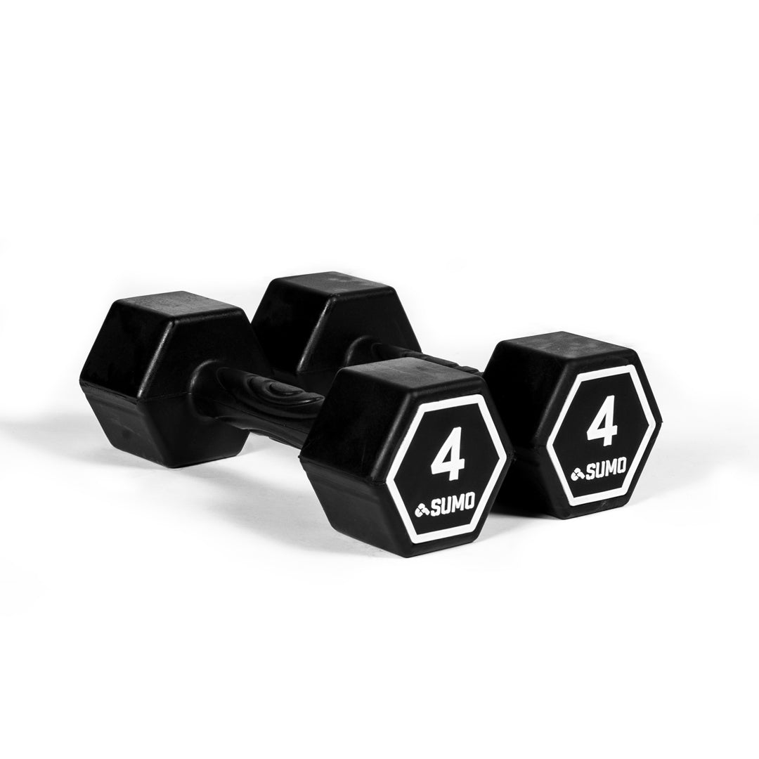 4kg Soft Grip Hex Dumbbell Pair | Ships from East Coast Only