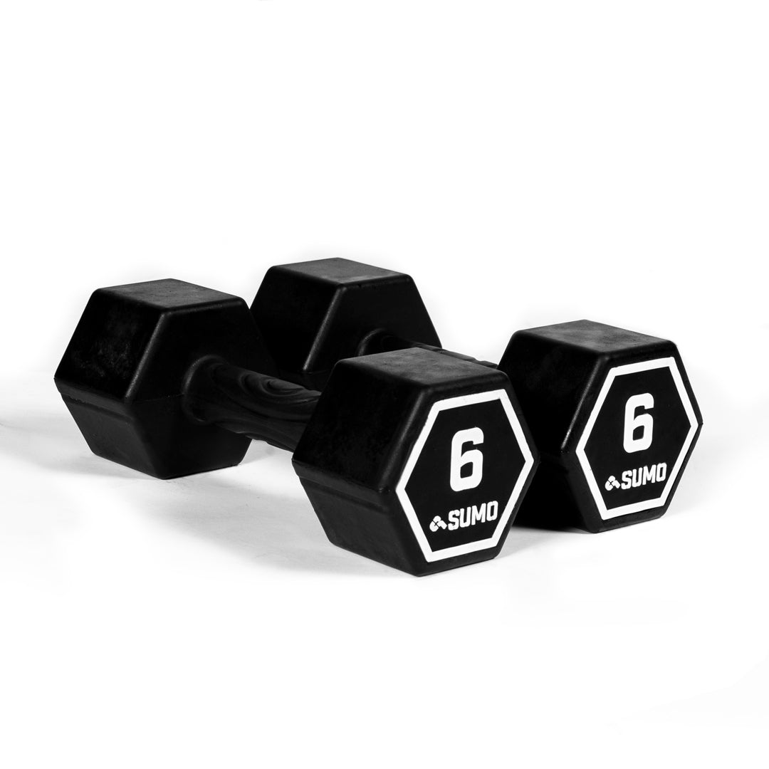 6kg Soft Grip Hex Dumbbell Pair | Ships from East Coast Only