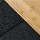 Close up of Bamboo Insert and Rubber Tiles