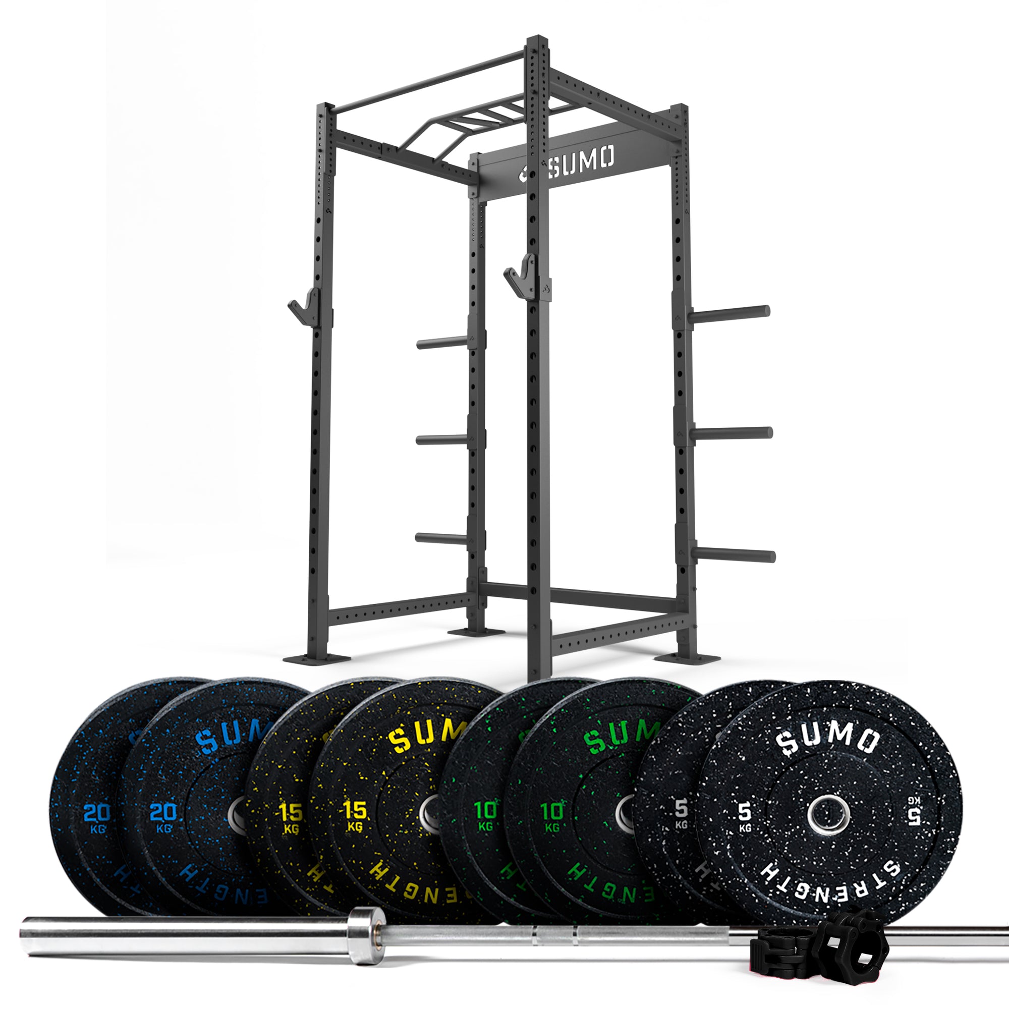120kg Power Rack Package with Hi-Temp Bumpers