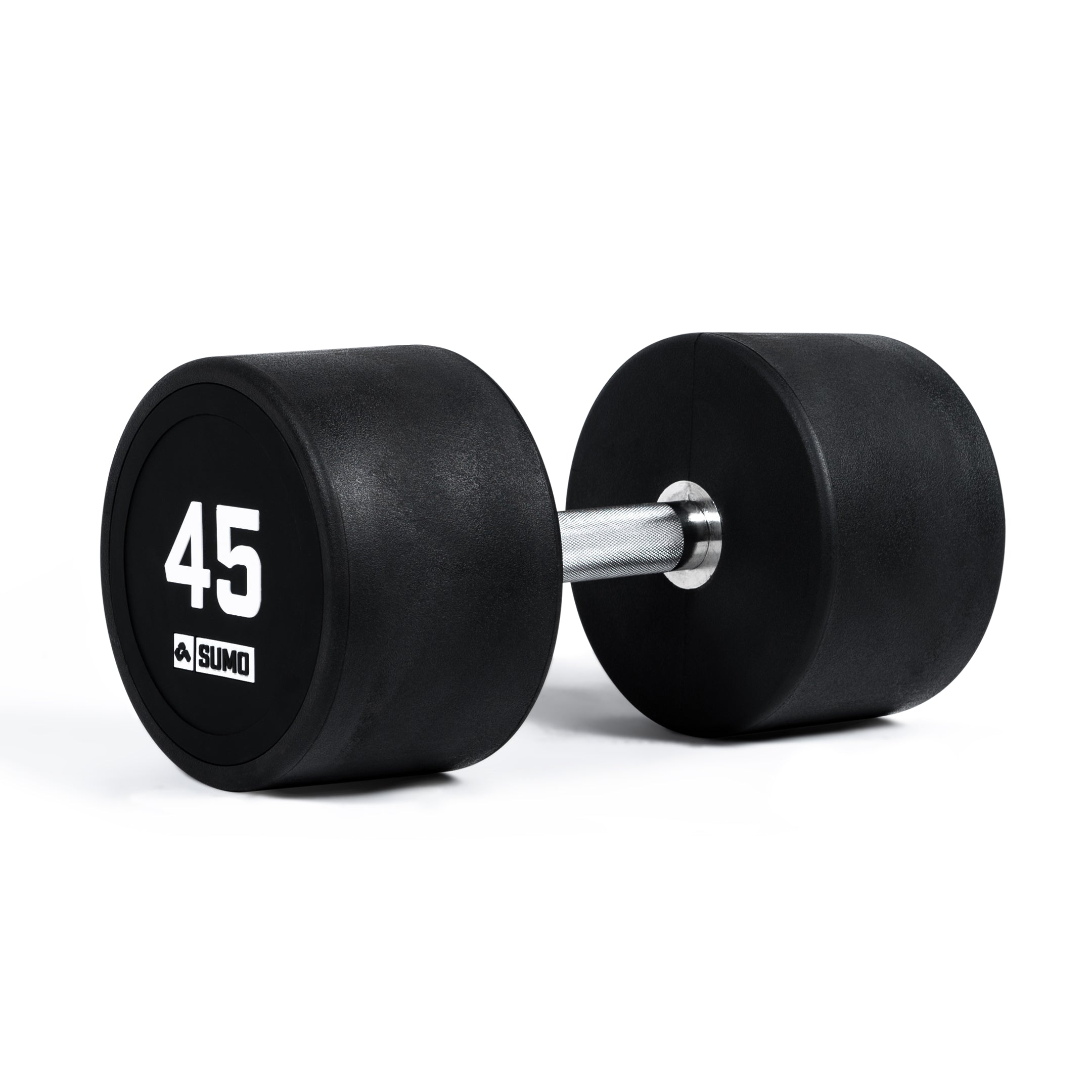 45kg Commercial PU Dumbbell (angled view)